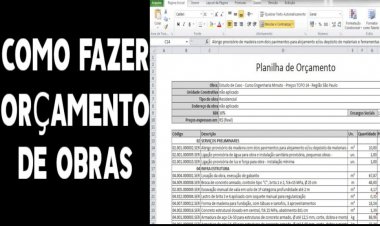 Orçamento de obras e empreendimentos