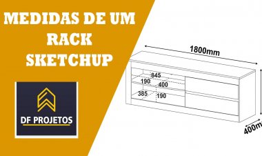 Medidas de um rack básico.
