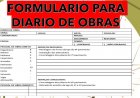 Formulário para fazer o diário de obra