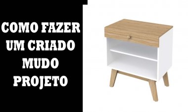 Como fazer um criado mudo de rodinhas