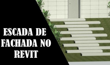 Escada na fachada da casa e porta