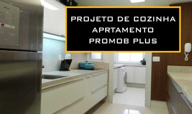 Projeto cozinha pequena móveis planejados