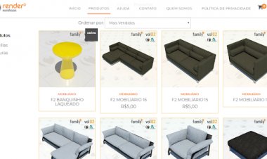 Famílias de poltronas para Revit