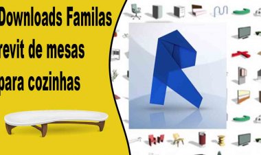 Downloads Familas revit de mesas para cozinhas