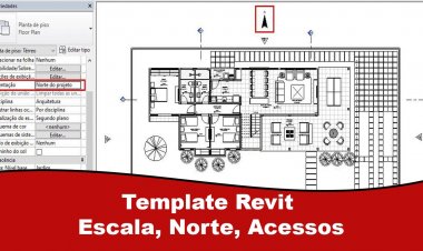 Template Revit Escala, Norte, Acessos