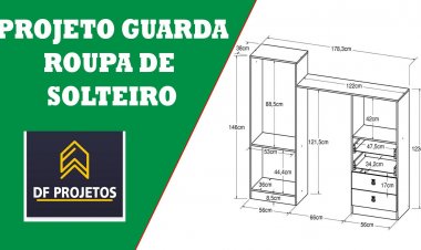 Guarda roupas de solteiro – projeto.