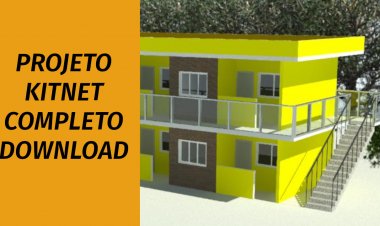 Projeto de kitnet download planta completa
