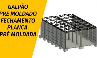 Painéis pré fabricados de concreto Famílias Revit