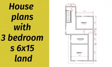 House plans with 3 bedrooms 6x15 land