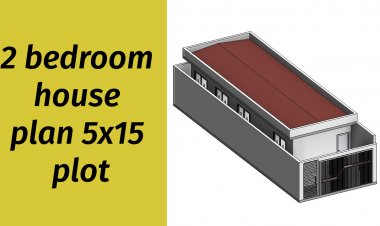 2 bedroom house plan 5x15 plot