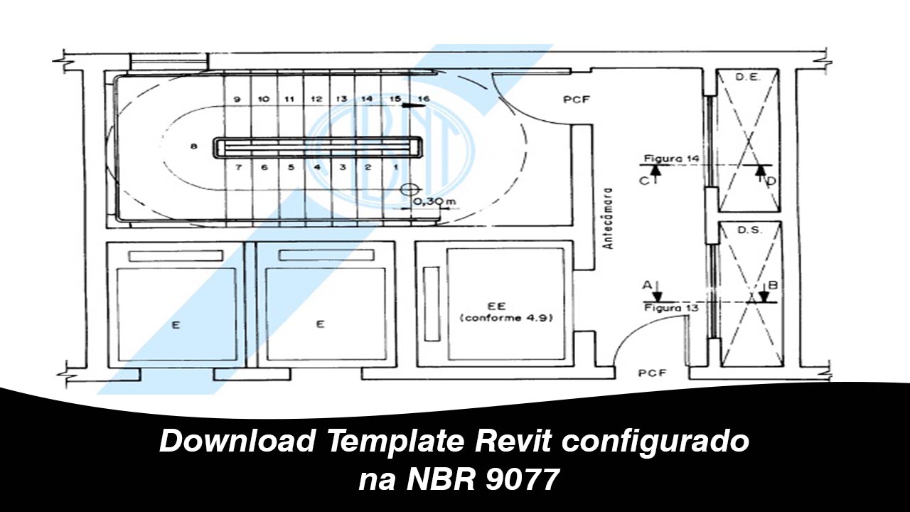 Download Template Revit configurado na NBR 9077